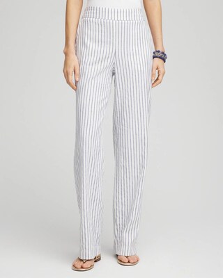 海外ファッションブランド通販サイト【公式】 Stretch Dobby Linen Wide Pant | Chico's パンツ